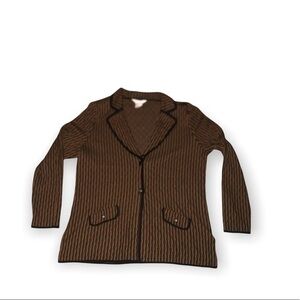 Missook black brown knit sweater